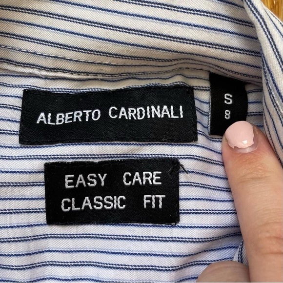 Alberto Cardinali Bundle Of 3 Long Sleeve Button Down Shirts Boys Size 8 - Picture 5 of 16